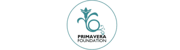 Logo with a stylized flower above the text "PRIMAVERA FOUNDATION" within a circular border.